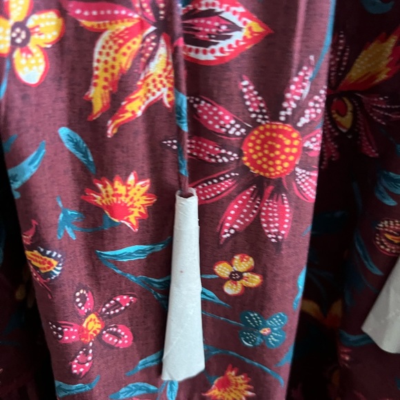 SUNDANCE Eternal Summer Dress  MP  Raisin print cotton never worn - Picture 3 of 3